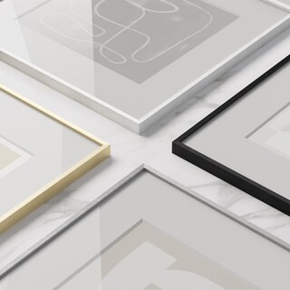 Foto 6 | Foto 6 | Marco De Fotos Haus And Hues 20x20 Cm Con Vidrio Real Y Latón - Venta Internacional.