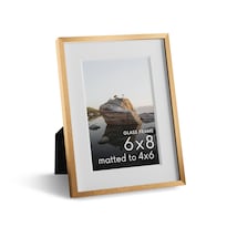 Marco De Fotos Haus And Hues 15x20 Cm Con Vidrio Real Y Latón 10x15 Cm - Venta Internacional.