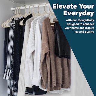 Foto 3 | Foto 3 | Perchas De Plástico Lifemaster Para Ropa Resistentes Color Marfil Paquete De 80 - Venta Internacional.