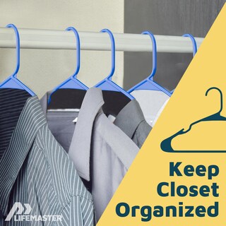 Foto 5 | Foto 5 | Perchas De Plástico Resistente Lifemaster Azul X80 - Venta Internacional.