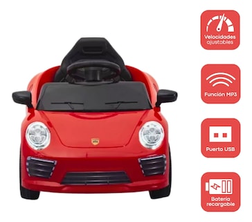 Foto 4 | Foto 4 | Carro Eléctrico Para Niños Dodo Kids Bmt666 Control Remoto Rojo