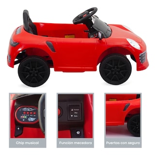 Foto 6 | Foto 6 | Carro Eléctrico Para Niños Dodo Kids Bmt666 Control Remoto Rojo