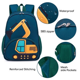 Foto 7 | Foto 7 | Set De Mochila Btoop Excavadora 38x28x14 Cm Con Lonchera - Venta Internacional.