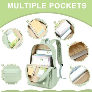 Foto 3 | Foto 3 | Set De Mochila Escolar Bluboon Para Adolescentes Con Lonchera Y Estuche Para Lápices - Venta Internacional.