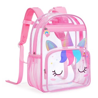 Foto 1 | Foto 1 | Mochila Transparente Mommore Unicornio Para Niños 4-8 Años Resistente Al Agua - Venta Internacional.