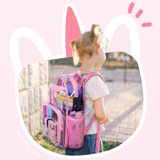 Foto 2 | Foto 2 | Mochila Transparente Mommore Unicornio Para Niños 4-8 Años Resistente Al Agua - Venta Internacional.