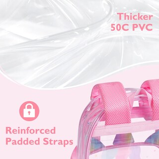 Foto 4 | Foto 4 | Mochila Transparente Mommore Unicornio Para Niños 4-8 Años Resistente Al Agua - Venta Internacional.