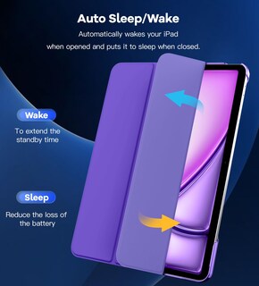 Foto 7 | Foto 7 | Funda Timovo Para Ipad Air 13 Pulgadas (m3/m2-2025/2024) Morado Profundo - Venta Internacional.