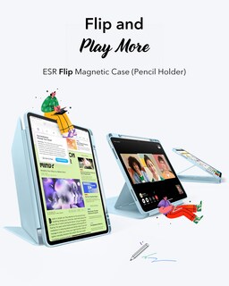 Foto 3 | Foto 3 | Funda Esr Para Ipad Air M3/m2 De 13 Pulgadas (2025/2024) Con Soporte Para Lápices - Venta Internacional.