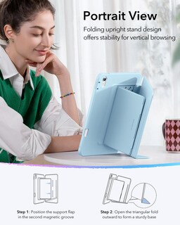 Foto 6 | Foto 6 | Funda Esr Para Ipad Air M3/m2 De 13 Pulgadas (2025/2024) Con Soporte Para Lápices - Venta Internacional.