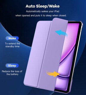 Foto 7 | Foto 7 | Funda Timovo Para Ipad Air 13 Pulgadas (m3/m2-2025/2024) Lilac - Venta Internacional.