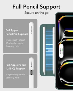 Foto 6 | Foto 6 | Funda Esr Para Ipad Pro De 11 Pulgadas De Quinta Generación (m4) Con Soporte Para Lápices - Venta Internacional.