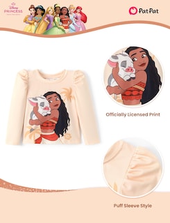 Foto 4 | Foto 4 | Conjunto Disney Princesa Moana Para Niña Pequeña 2 Piezas 5-6 Años - Venta Internacional.