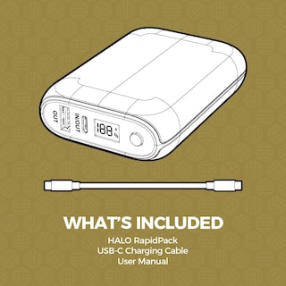 Foto 6 | Foto 6 | Power Bank Halo Rapidpack 10k Dlx Usb Y Usb-c 10 000mah Negro - Venta Internacional.