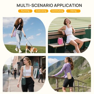 Foto 2 | Foto 2 | Bolso Telena Bandolera Portabotellas Rfid Rojo Rosado - Venta Internacional.