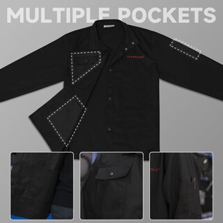 Foto 4 | Foto 4 | Chaqueta De Soldadura Yeswelder Flame Resistant Fr Cotton Black - Venta Internacional.