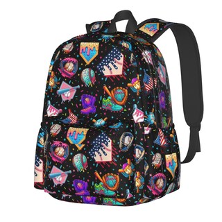 Foto 1 | Foto 1 | Mochila Baseball Drip Ice Cream 17 Pulgadas Impermeable Negra - Venta Internacional.