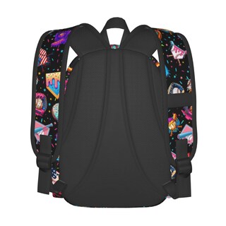 Foto 4 | Foto 4 | Mochila Baseball Drip Ice Cream 17 Pulgadas Impermeable Negra - Venta Internacional.