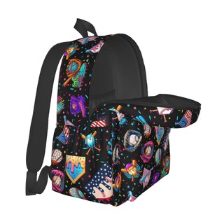 Foto 5 | Foto 5 | Mochila Baseball Drip Ice Cream 17 Pulgadas Impermeable Negra - Venta Internacional.