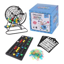 Set De Juego De Bingo Gse Games & Sports Expert Deluxe Con Jaula De Acero - Venta Internacional.