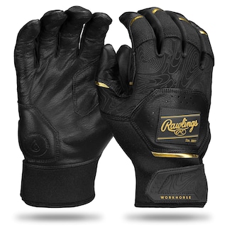 Foto 1 | Foto 1 | Guantes De Bateo Para Béisbol Rawlings Workhorse Juvenil Negro/oro - Venta Internacional.