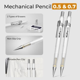 Foto 5 | Foto 5 | Juego De Geometría Nicpro 22 Piezas Con Estuche Compás Reglas Y Lápiz - Venta Internacional.