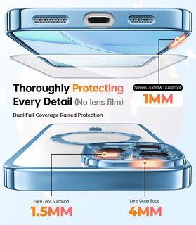 Foto 3 | Foto 3 | Funda Meifigno Para Iphone 16 Pro De 6 3 Pulgadas Con Magsafe Y 2 Protectores - Venta Internacional.