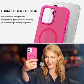 Foto 7 | Foto 7 | Funda Magnética Bentoben Para Iphone 12/12 Pro 6.1 Rosa Fucsia - Venta Internacional.