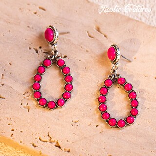 Foto 2 | Foto 2 | Aretes Rústicos Couture Western Turquesa Rce-1048hpk Para Mujer - Venta Internacional.