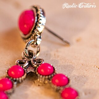 Foto 4 | Foto 4 | Aretes Rústicos Couture Western Turquesa Rce-1048hpk Para Mujer - Venta Internacional.