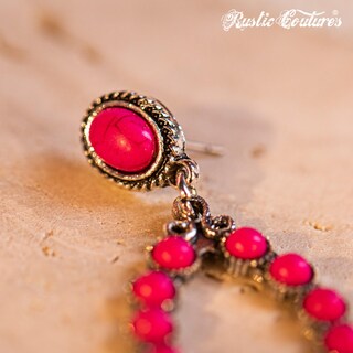 Foto 5 | Foto 5 | Aretes Rústicos Couture Western Turquesa Rce-1048hpk Para Mujer - Venta Internacional.