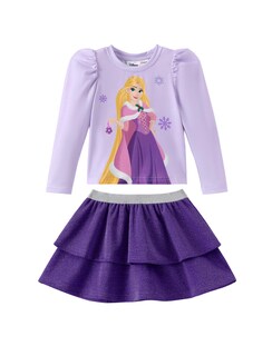 Foto 1 | Foto 1 | Conjunto Disney Princesa Rapunzel Para Niña Pequeña 2 Piezas 5-6 Años - Venta Internacional.