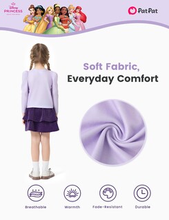 Foto 3 | Foto 3 | Conjunto Disney Princesa Rapunzel Para Niña Pequeña 2 Piezas 5-6 Años - Venta Internacional.