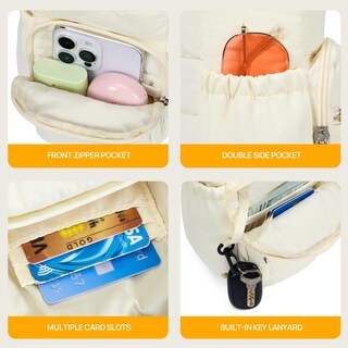 Foto 4 | Foto 4 | Bolsa Portabotellas Telena Para Mujer Beige - Venta Internacional.