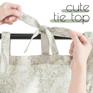 Foto 2 | Foto 2 | Cortinas De Cocina De Lino Con Estampado Floral Jinchan 60x60 Cm 2 Paneles - Venta Internacional.