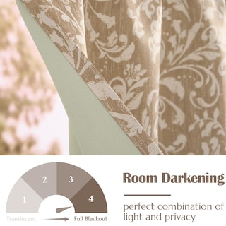Foto 5 | Foto 5 | Cortina De Quiebravista Jinchan Vintage Floral 40x130 Cm Taupe - Venta Internacional.