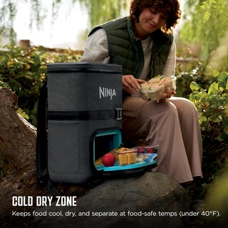 Foto 3 | Foto 3 | Mochila Cooler Ninja Frostvault Go Para 24 Latas Color Gris Antracita - Venta Internacional.