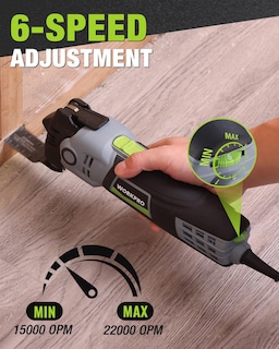 Foto 3 | Foto 3 | Multiherramienta Oscilante Workpro De 400 W Y 6 Velocidades Con Cable Y 22 Acc - Venta Internacional.