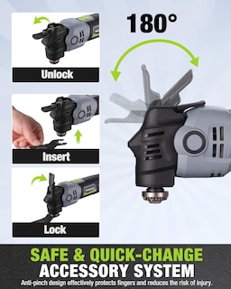 Foto 7 | Foto 7 | Multiherramienta Oscilante Workpro De 400 W Y 6 Velocidades Con Cable Y 22 Acc - Venta Internacional.