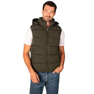 Foto 1 | Foto 1 | Chaleco Capitonado Para Hombre Con Gorro Desmontable Greenlander Verde