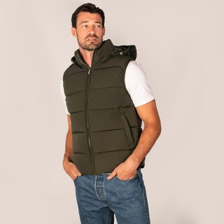 Foto 5 | Foto 5 | Chaleco Capitonado Para Hombre Con Gorro Desmontable Greenlander Verde