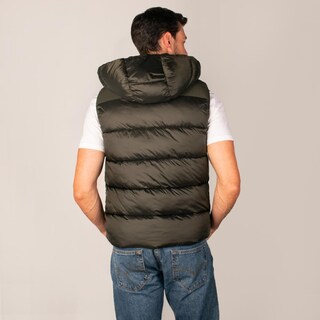 Foto 6 | Foto 6 | Chaleco Capitonado Para Hombre Con Gorro Desmontable Greenlander Verde