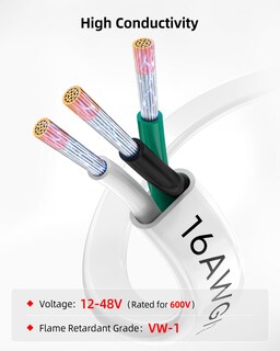 Foto 3 | Foto 3 | Cable Marino Naoevo Calibre 16 16/3 Triplex 16 Awg 30 48 M - Venta Internacional.