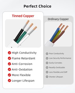 Foto 5 | Foto 5 | Cable Marino Naoevo Calibre 16 16/3 Triplex 16 Awg 30 48 M - Venta Internacional.