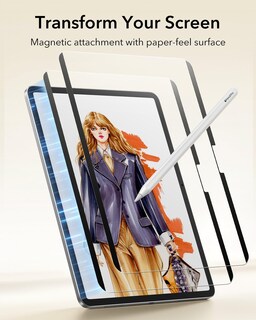 Foto 3 | Foto 3 | Protector De Pantalla Esr Paper-feel Magnetic Para Ipad Air 13 - Venta Internacional.