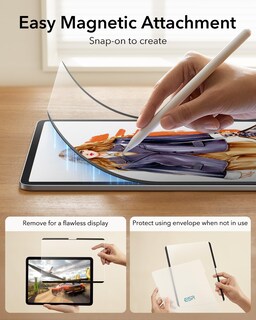 Foto 4 | Foto 4 | Protector De Pantalla Esr Paper-feel Magnetic Para Ipad Air 13 - Venta Internacional.