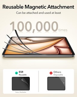 Foto 6 | Foto 6 | Protector De Pantalla Esr Paper-feel Magnetic Para Ipad Air 13 - Venta Internacional.