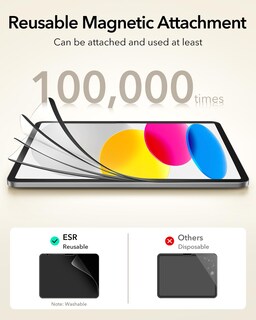 Foto 6 | Foto 6 | Protector De Pantalla Esr Paper-feel Magnetic Para Ipad 11/10th Gen - Venta Internacional.