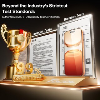 Foto 2 | Foto 2 | Protector De Pantalla Tocol Para Iphone 17 Pro 6.3'' Dureza 9h Paquete De 2 - Venta Internacional.