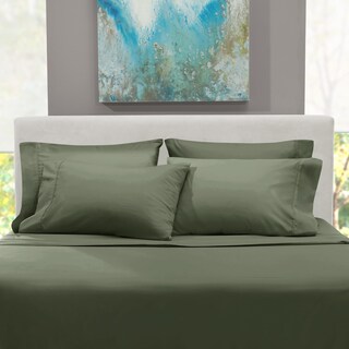 Foto 7 | Foto 7 | Juego De Sábanas Hearth & Harbor Bolsa Extra Profunda Split King Olive - Venta Internacional.